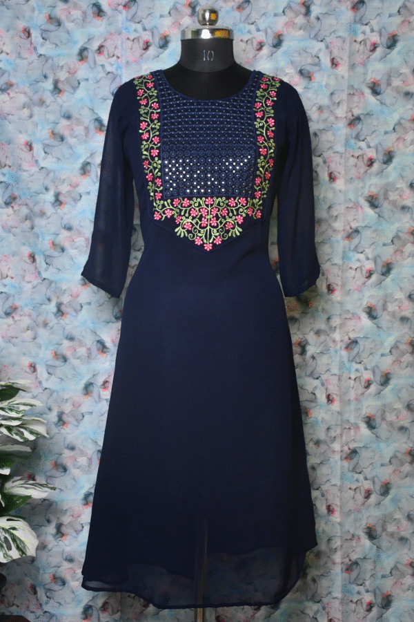 A- Line Georgette Kurti