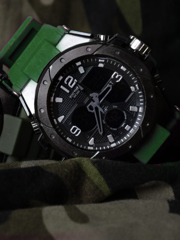 TOGET Digital Analog watches- Green strap