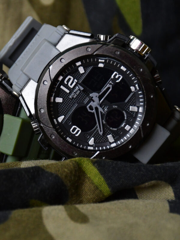 TOGET Digital Analog watches- Grey strap